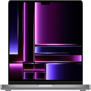 apple 2023 macbook pro 筆記型電腦,附 apple m2 pro 晶片,配備 10 核心 cpu 和 16 核心 gpu:14.4 吋 liquid retina xdr 顯示器,16gb 統一記憶體,512gb ssd 儲存。 適用於 iphone/ipad;太空灰
