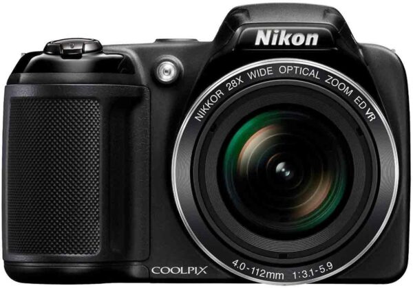 nikon coolpix l340 20.2 mp 數位相機，28倍光學變焦和 3.0 英寸 lcd (黑色)