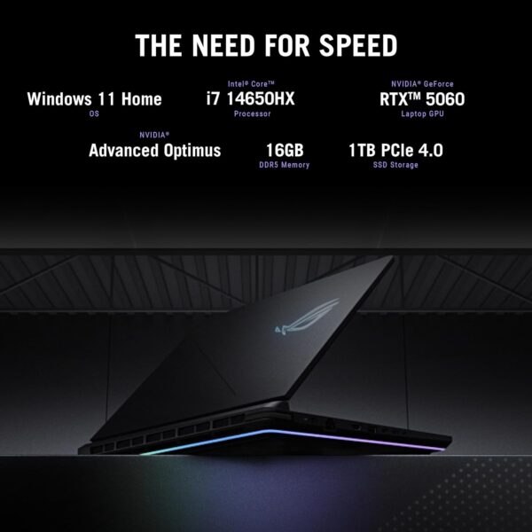 品牌 asus 型號名稱 rog strix g16 螢幕尺寸 16 inches 顏色 日蝕灰色 cpu 型號 intel core i7 已安裝隨機存取記憶體大小 16 gb 作業系統 windows 11 home 顯示卡描述 整合 cpu 速度 5.2 ghz 硬碟描述 ssd