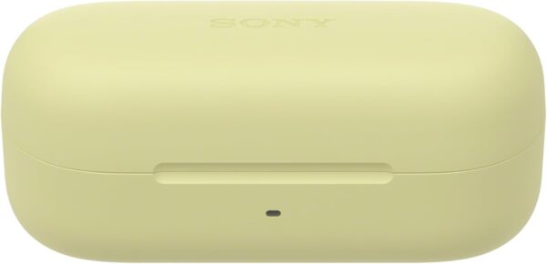sony 索尼 wf c510 真無線入耳式藍牙耳機,附長達 22 小時電池,多點連接,麥克風和ipx4 防水性,黃色。