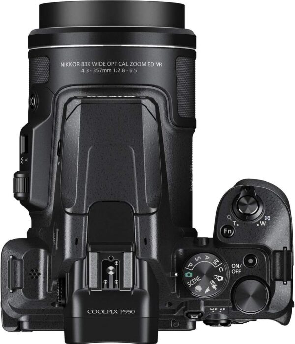 nikon coolpix p950 超變焦數位相機 | 83 倍光學變焦 帶影像穩定 16 mp 4k 超高清 視頻 wi fi 連接 raw 格式和旋轉 lcd 螢幕(黑色)