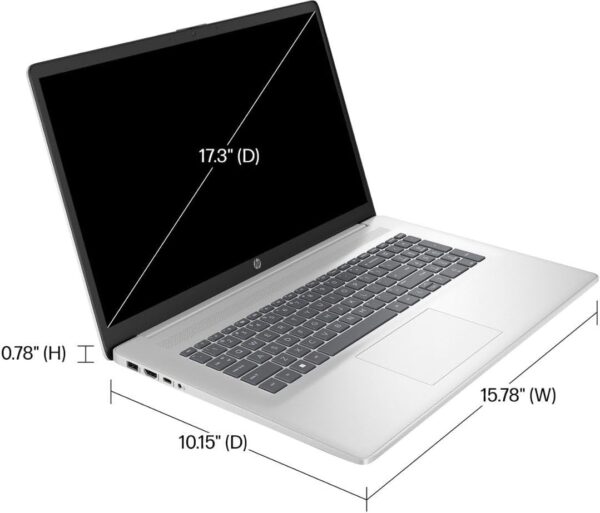hp 17.3 吋 hd+ 窄邊框學生筆記型電腦,amd ryzen 3 7320u(beat i3 1215u),8gb lpddr5 ram,1tb nvme ssd,數字鍵盤,電池壽命長,wi fi,網絡攝像頭,快速充電,windows 11,w/bwe配件