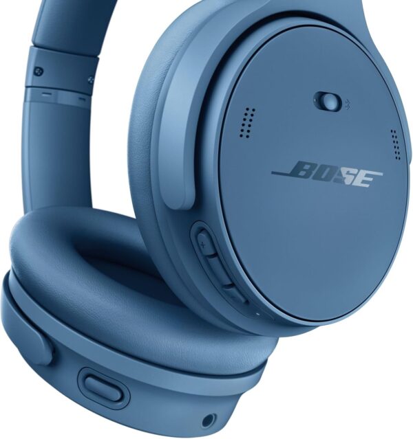 bose quietcomfort 藍牙耳機,附主動式耳罩式降噪和麥克風的無線耳機,深沉低音,長達 24 小時的播放時間,藍色黃昏 限量版顏色