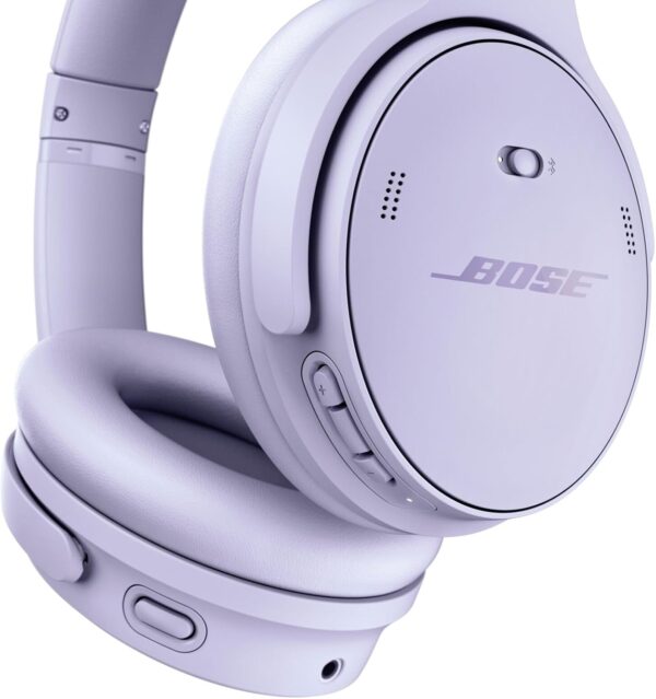 bose quietcomfort 藍牙耳機,附主動式耳罩式降噪和麥克風的無線耳機,深沉低音,長達 24 小時的播放時間,冷淡紫丁香色 限量版顏色