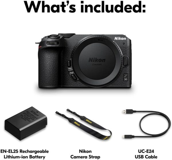 nikon z 30 | 我們最小巧輕便的無反光鏡靜態影像/攝影機 | nikon usa 型號 僅相機機身